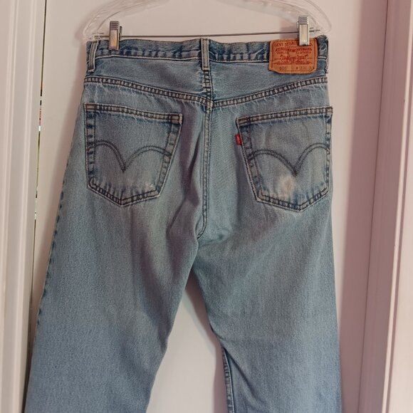 MEN'S LEVI'S RED TAG 505 FADED DISTRESSED JEANS  33 X 30 - Picture 4 of 11